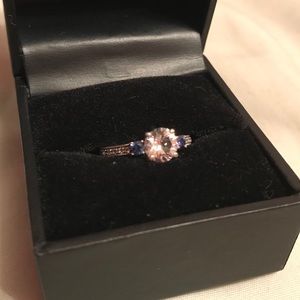 Ring - White and Blue sapphires